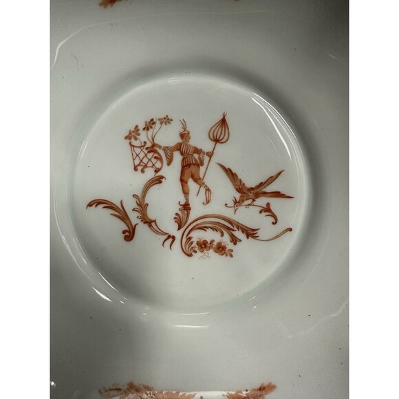 Georges Boyer Limoges France Porcelain Chinoiserie Asian Serving Bowl 6 1/4" - Picture 3 of 7